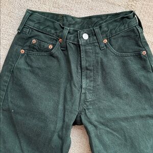 Vintage Levi’s- 501 green